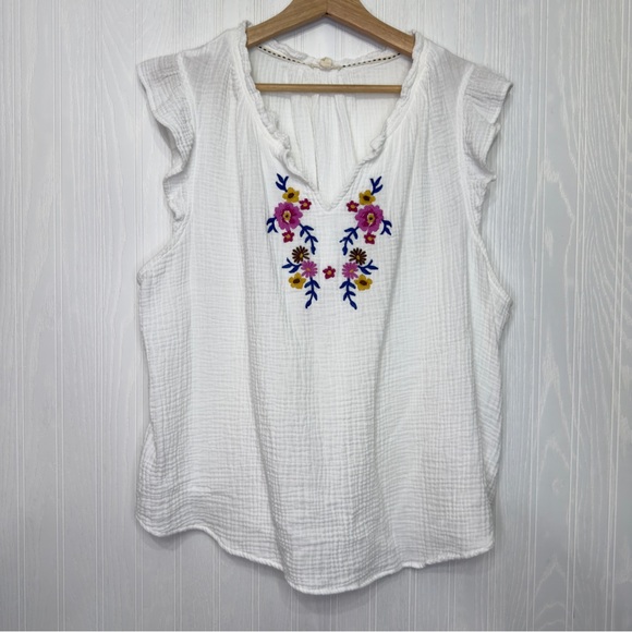 Mason & Belle Jessamine Embroidered shirt size 1X - Picture 2 of 9